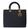 Christian Dior Lady Dior Grande handbag in black canvas