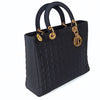 Christian Dior Lady Dior Grande handbag in black canvas