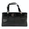 Christian Dior nylon and patent leather handbag