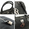 Christian Dior monogram black canvas travel bag