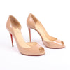 Christian Louboutin Demi You 100 Patent Leather Heels in Beige, Size 38 EU Secondhand
