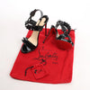 Christian Louboutin Miziggoo Spiked Patent Leather 120 Heels in Black, Size 40.5 EU Secondhand