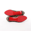 Secondhand Christian Louboutin Tiger Print Raffia Bow Heels in Brown x Black, Size 39 EU
