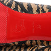 Secondhand Christian Louboutin Tiger Print Raffia Bow Heels in Brown x Black, Size 39 EU