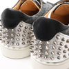 Christian Louboutin Seavaste 2 Orlato Spiked Leather Casual Sneakers in Gray, Size 41 EU Secondhand