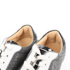 Christian Louboutin Seavaste 2 Orlato Spiked Leather Casual Sneakers in Gray, Size 41 EU Secondhand
