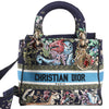 Dior Lady D-Lite Canvas D-Constellation Embroidered Medium 2Way Handbag in Multicolor Secondhand