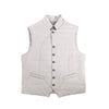 Secondhand Corneliani Zip Gilet in Gray, Size 50 IT