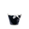 Chanel Small PVC and Crumpled Calfskin Camellia Coco Bucket Bag Secondhand