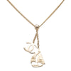 Secondhand Chanel CC Gold Plated Sailboat Pendant Necklace
