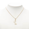 Secondhand Chanel CC Gold Plated Sailboat Pendant Necklace