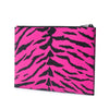 Saint Laurent Grain De Poudre Zebra Print Zip Clutch Secondhand