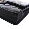 Chanel Quilted Patent and Goatskin CC Eyelet Wallet On Chain Secondhand