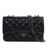 Chanel Quilted Patent and Goatskin CC Eyelet Wallet On Chain Secondhand