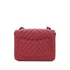 Chanel Mini Square Classic Chevron Lambskin Single Flap Secondhand