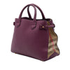 Burberry Medium Leather and House Check Banner Satchel Secondhand