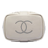 Chanel Small Perforated Calfskin Logo Eyelet Bucket Bag Secondhand