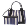 Balenciaga Canvas Striped Navy Cabas S Secondhand