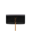 Saint Laurent Grain de Poudre Monogram Kate Tassel Clutch Secondhand