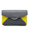 Fendi Bicolor Leather 2Jours Envelope Clutch Secondhand