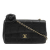 Chanel Mini CC Chocolate Bar Lambskin Camellia Flap Secondhand