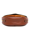 Valentino Suede and Calfskin Rockstud Halfmoon Crossbody Secondhand