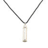 Secondhand Cartier Silver Plated Logo Pill Case Pendant Necklace