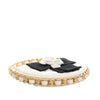 Chanel Mini Lambskin Round Camellia Clutch Secondhand