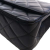 Chanel CC Quilted Lambskin Metal Twist Top Handle Flap Secondhand