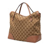 Gucci Medium GG Canvas Bree Fold Over Tote Secondhand