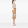 Fendi Small Zucchino Metallic Canvas Forever Bauletto Boston Bag Secondhand