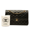 Chanel Limited Edition Paris Medium CC Quilted Lambskin Double Flap Secondhand