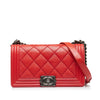 Chanel Old Medium Calfskin Double Stitch Boy Flap Secondhand