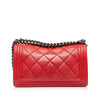 Chanel Old Medium Calfskin Double Stitch Boy Flap Secondhand