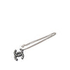 Chanel CC Brass Resin Studded Pendant Necklace Secondhand