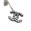 Chanel CC Brass Resin Studded Pendant Necklace Secondhand