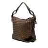 Bottega Veneta Metallic Nappa Intrecciato Belted Loop Handbag Secondhand