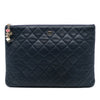 Chanel Medium Quilted Lambskin Casino Beauty O Case Clutch Secondhand