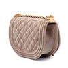 Chanel Small Quilted Velvet Boy Messenger Bag Secondhand
