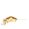 Secondhand Chanel Gold Plated Beret Motif Brooch