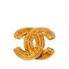 Chanel CC Gold Plated Quilted Brooch Secondhand