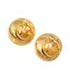 Chanel CC Resin and Gold Plated Clip On Earrings Secondhand