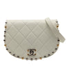 Secondhand Chanel Small Quilted Lambskin Studded Bubble Flap