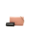 Chanel CC Calfskin Camellia Wallet On Chain Secondhand
