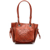 LOEWE Leather Perforated Anagram Punching Tote Secondhand
