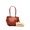 LOEWE Leather Perforated Anagram Punching Tote Secondhand
