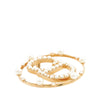 Dior Gold Plated Crystal and Faux Pearl Clair D Lune Brooch Secondhand