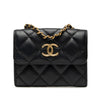 Chanel CC Quilted Lambskin Card Holder On Chain Secondhand