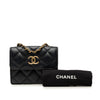 Chanel CC Quilted Lambskin Card Holder On Chain Secondhand