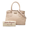 Ferragamo Medium Leather Gancini Beky Satchel Secondhand